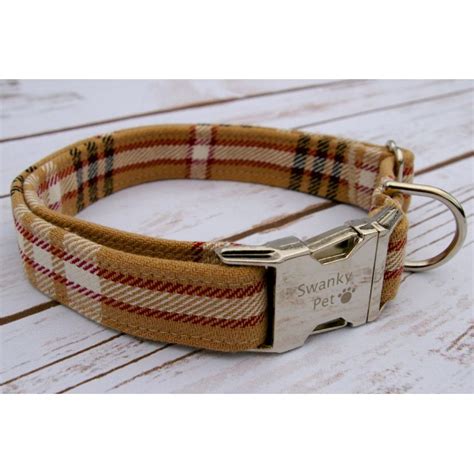 dog collar burberry plaid|authentic burberry dog collar.